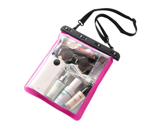 Clear Crossbody Bag Transparent Waterproof Zippered Shoulder Messenger