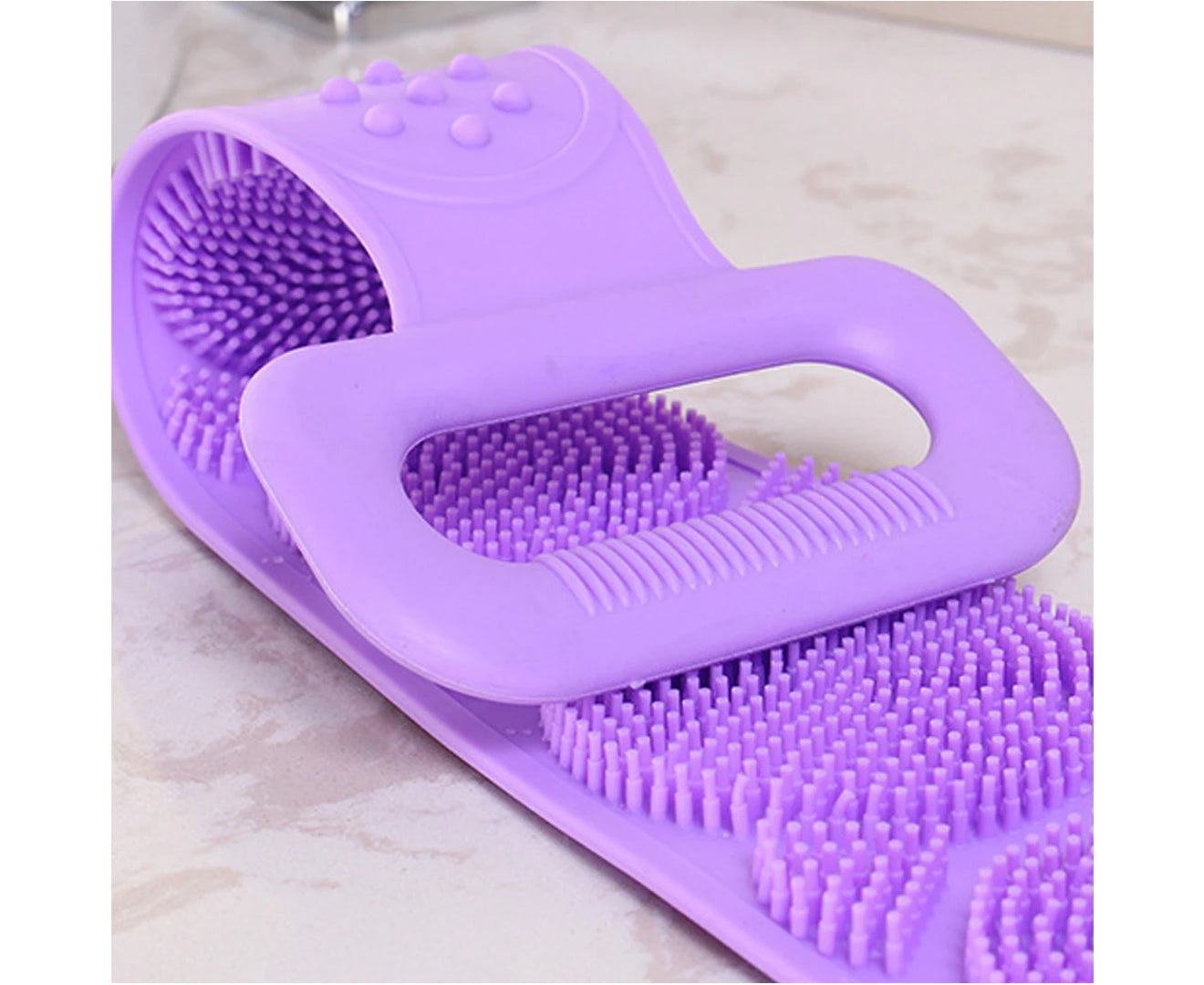 Silicone Bath Body Brush Back Cleaning Exfoliating Body Shower Towel