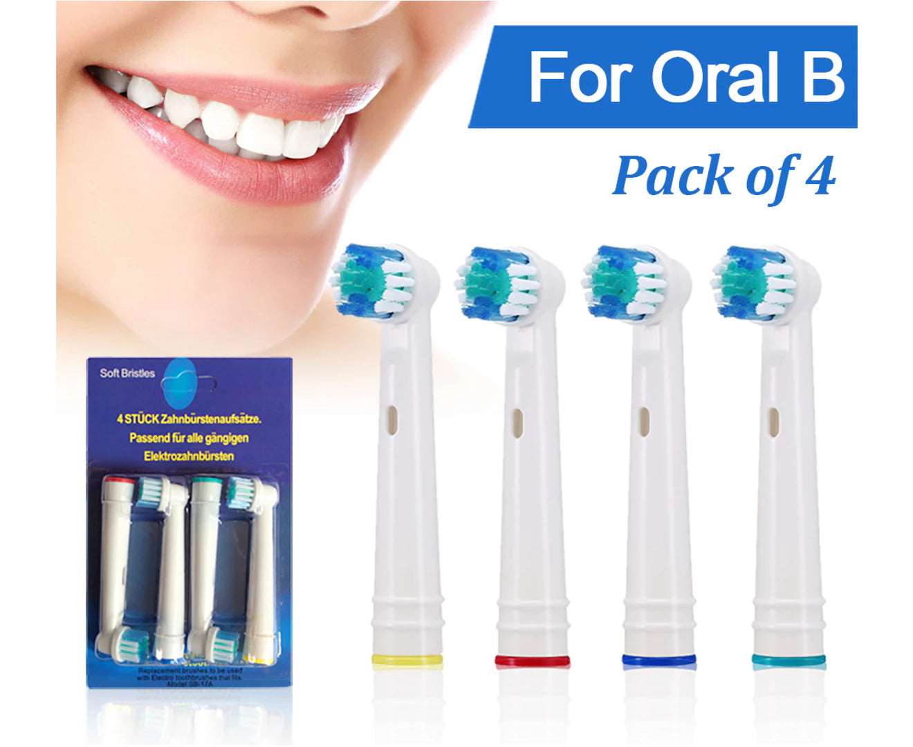 16PCS Precision Clean Oral-B Compatible Tooth Brush Heads Electric Replacement Electric Toothbrush Heads