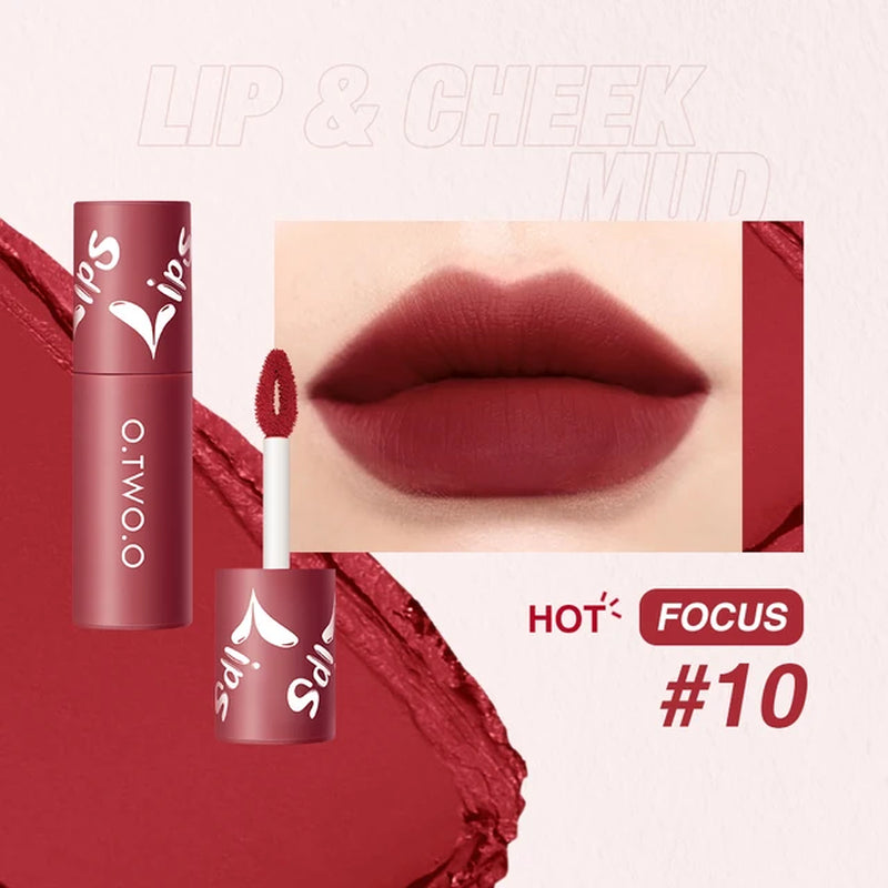 Liquid Lipstick Lip Gloss 12 Colors Waterproof Long Lasting High Pigment Lip Tint Velvet Lip Glaze Matte Lipstick Makeup