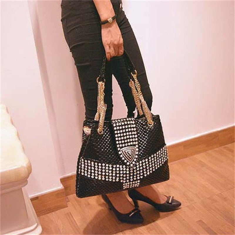 2020 new female bag tide diamond drill women handbag shoulder