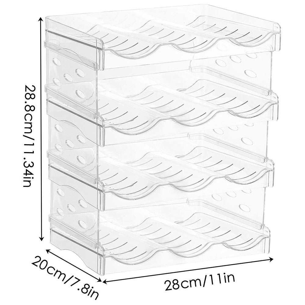 Space-Saving Tire Stackable Water Bottle Organizer Rack - Holds 6/8/12/16 Bottles Securely_14