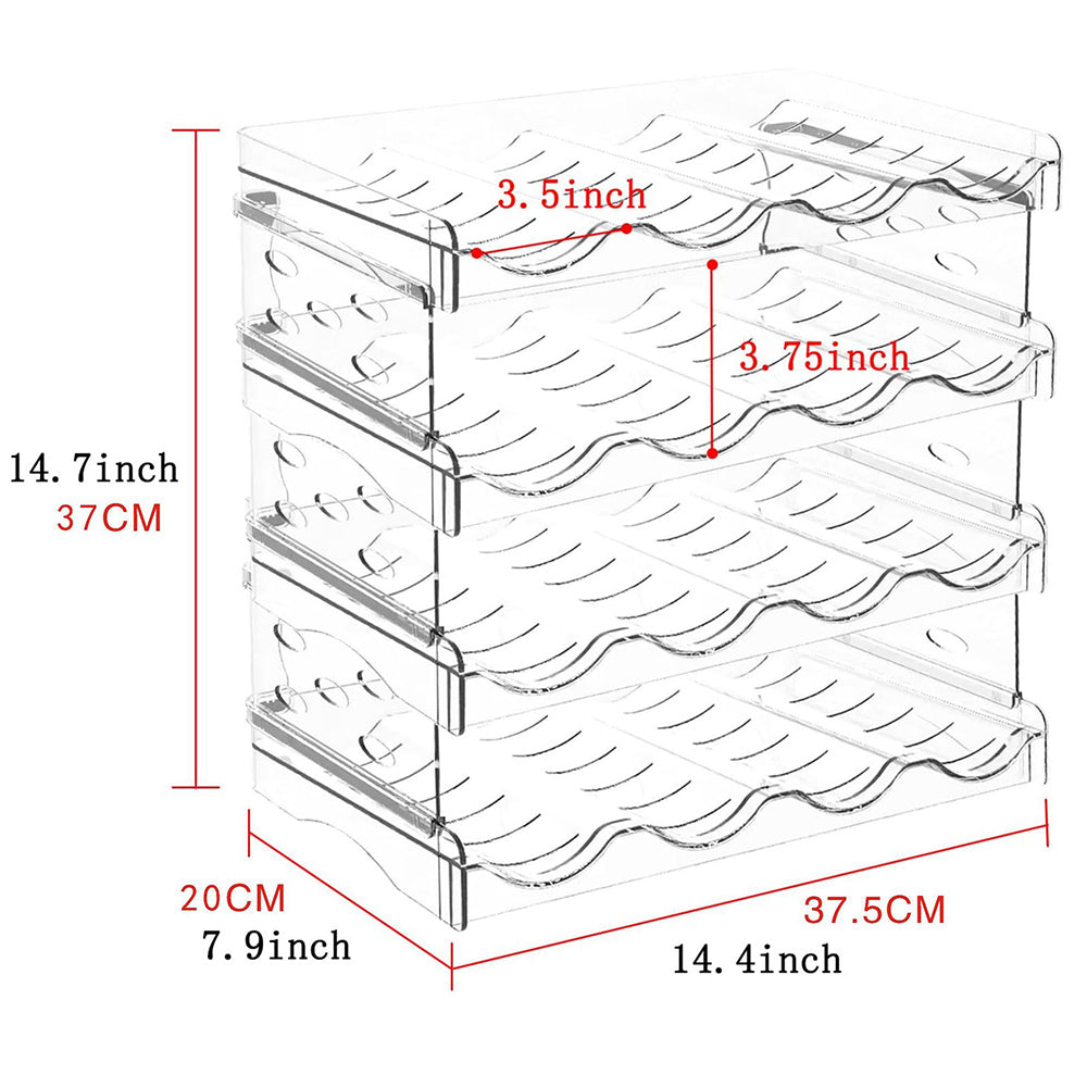 Space-Saving Tire Stackable Water Bottle Organizer Rack - Holds 6/8/12/16 Bottles Securely_15