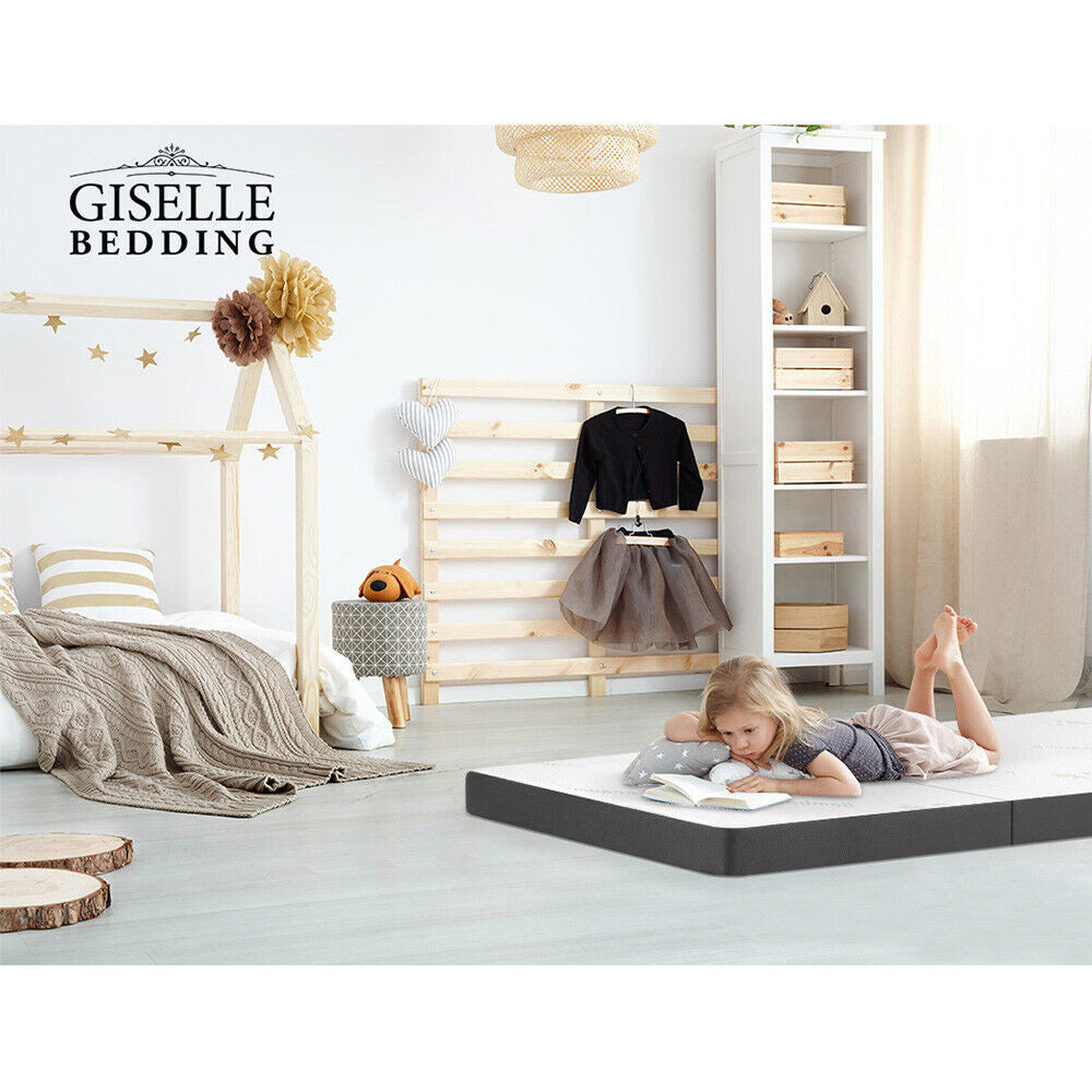 Giselle Bedding Foldable Mattress Folding Foam Mattresses Camping Single Bamboo