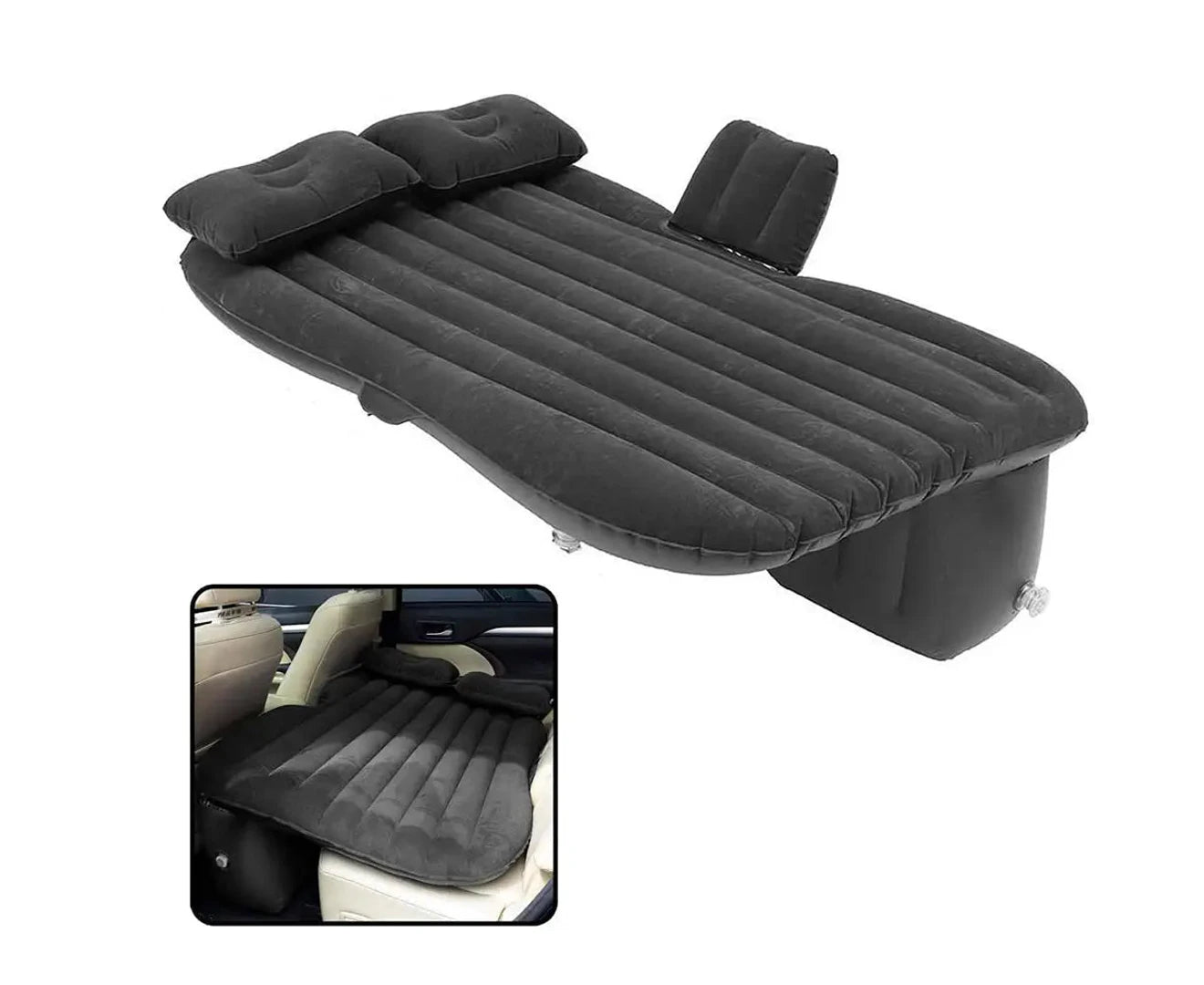 Inflatable Car Back Seat Portable Air Mattress Camping Bed