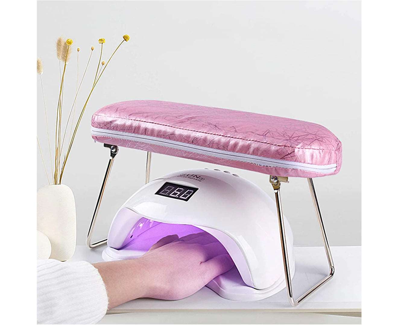 Acrylic Nail Armrest for Nails, Microfiber Leather Nail Rest Holder Hand Pillow for Nail Technics, Nail Salon