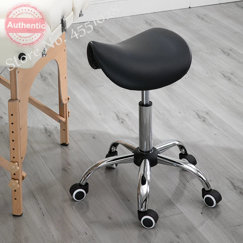 NEW Massage Pedicure Chair Rotatable Height Adjustable Stool Saddle Leather Upholstery Spa Tattoo Beauty Facial Massage Chairs