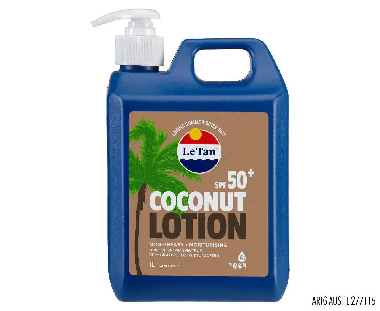 Coconut SPF50+ Sunscreen Lotion 1L