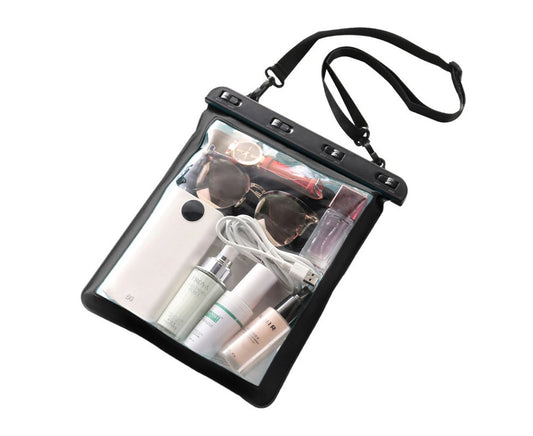 Clear Crossbody Bag Transparent Waterproof Zippered Shoulder Messenger