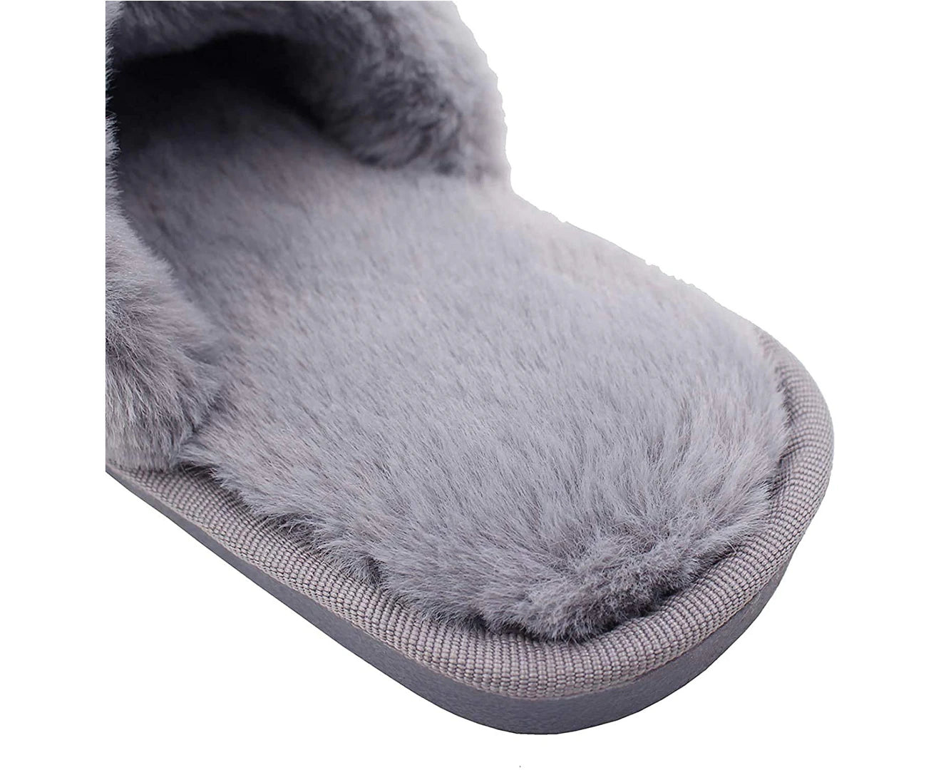 Slippers Women Winter Warm Plush Slippers, Non-Slip Flat Flip Flop Slippers Indoor / Outdoor