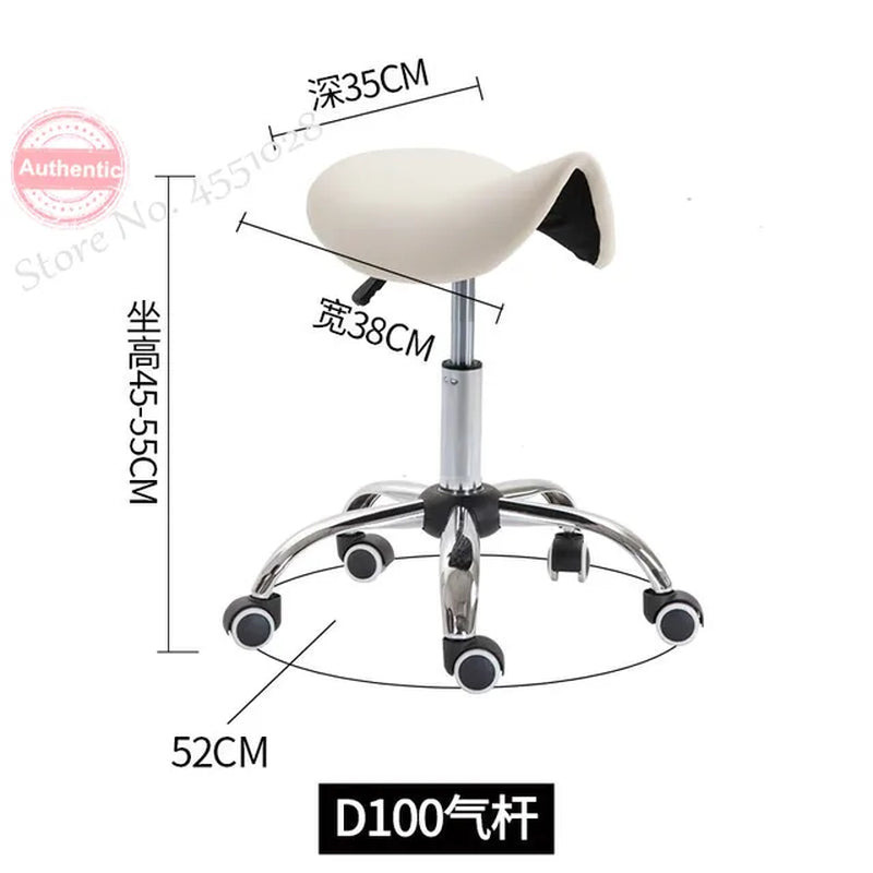 NEW Massage Pedicure Chair Rotatable Height Adjustable Stool Saddle Leather Upholstery Spa Tattoo Beauty Facial Massage Chairs