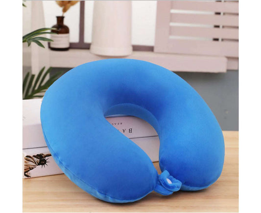 Convertible Travel Pillow Cute Comfortable&Washable Neck Pillow for Airplane Travel Office - Blue