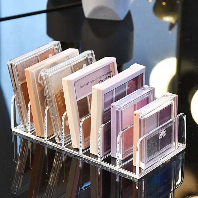 Eye Shadow Tray Storage Rack Transparent Powder Box Desktop Drawer Compartment Color Cosmetics Shelf