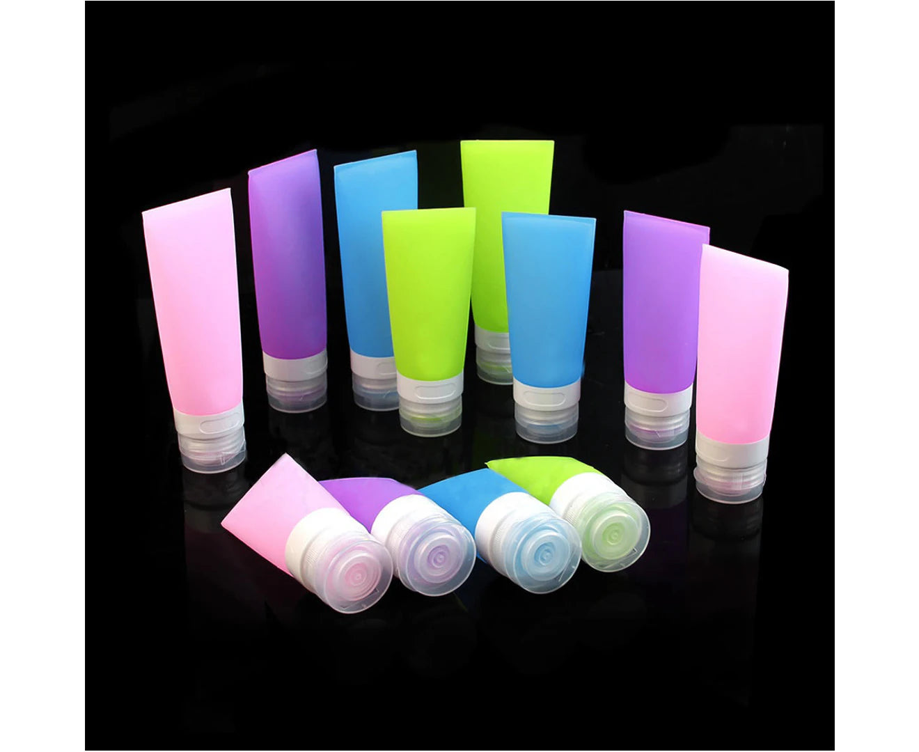 Empty Silicone Travel Bottle Lotion Shampoo Cosmetic Tube Container Portable