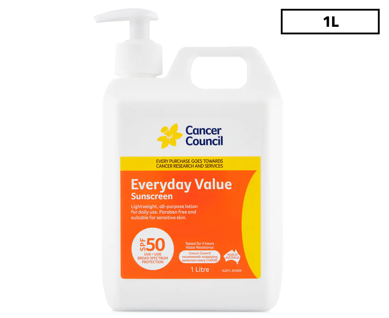 Everyday Value Sunscreen SPF50+ 1L