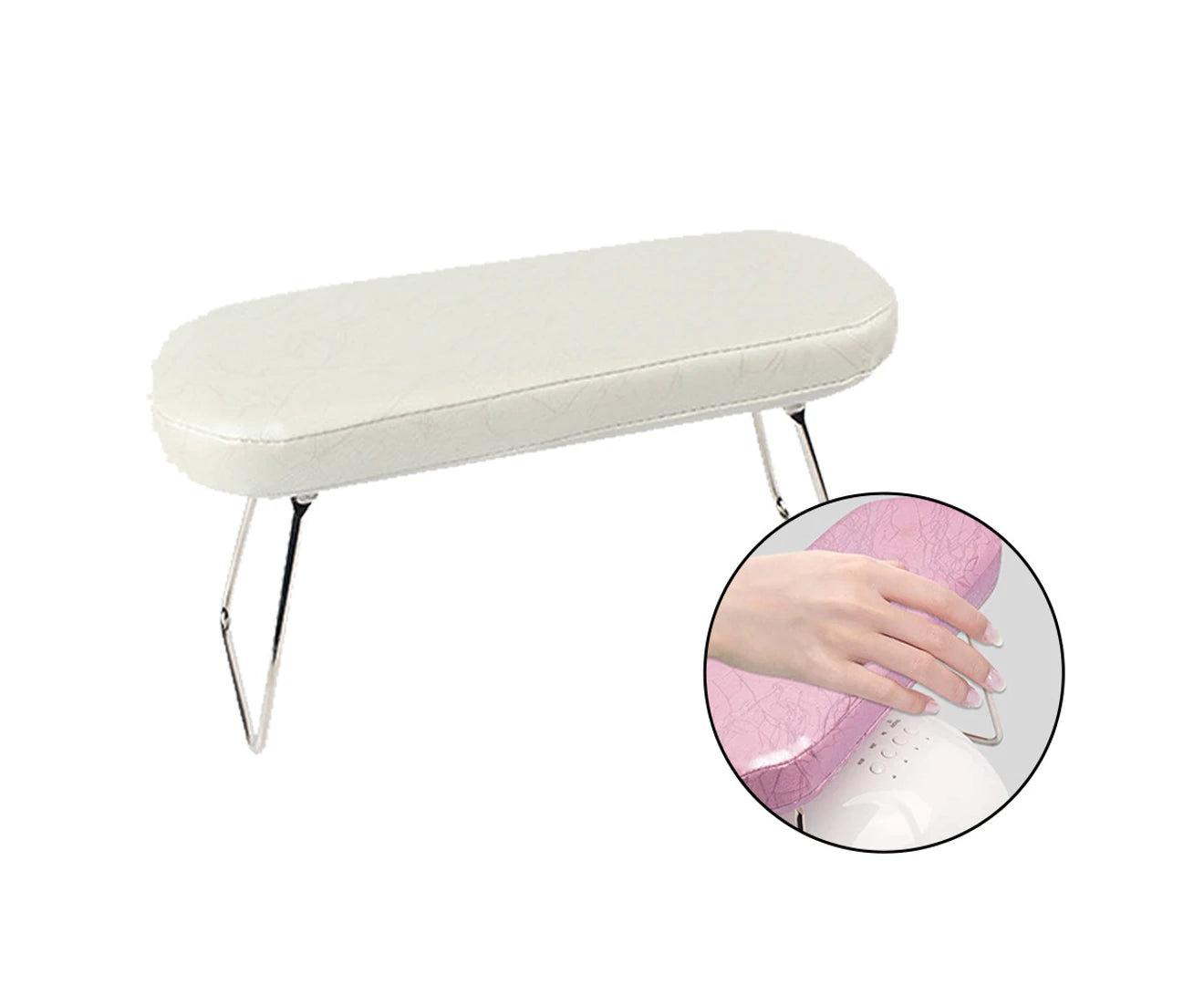 Acrylic Nail Armrest for Nails, Microfiber Leather Nail Rest Holder Hand Pillow for Nail Technics, Nail Salon