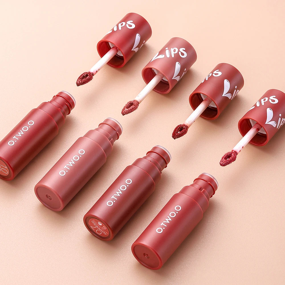 Liquid Lipstick Lip Gloss 12 Colors Waterproof Long Lasting High Pigment Lip Tint Velvet Lip Glaze Matte Lipstick Makeup