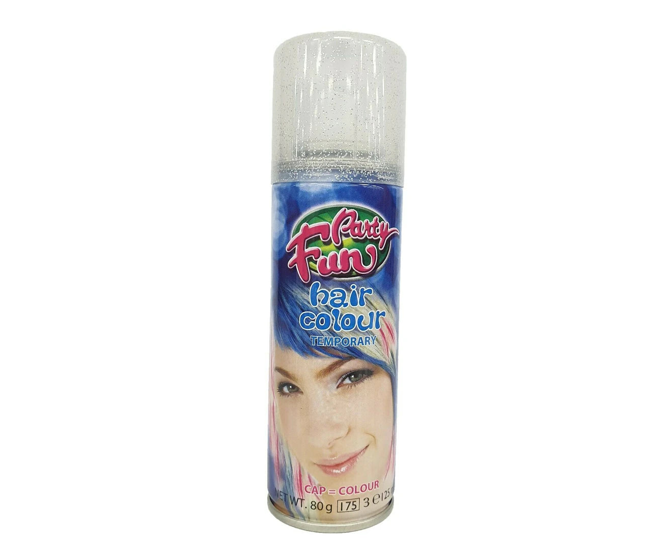 Hair Temporary Instant Color Spray - Glitter Silver