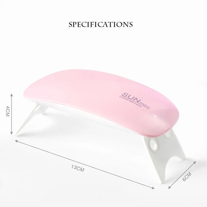 Desk Drying Nail Lamp Tool Nail Drying Lamp Machine Portable Mini Usb 6W 3LED UV Manicure Lamp Nail USB Home Use Nail Lamp Light