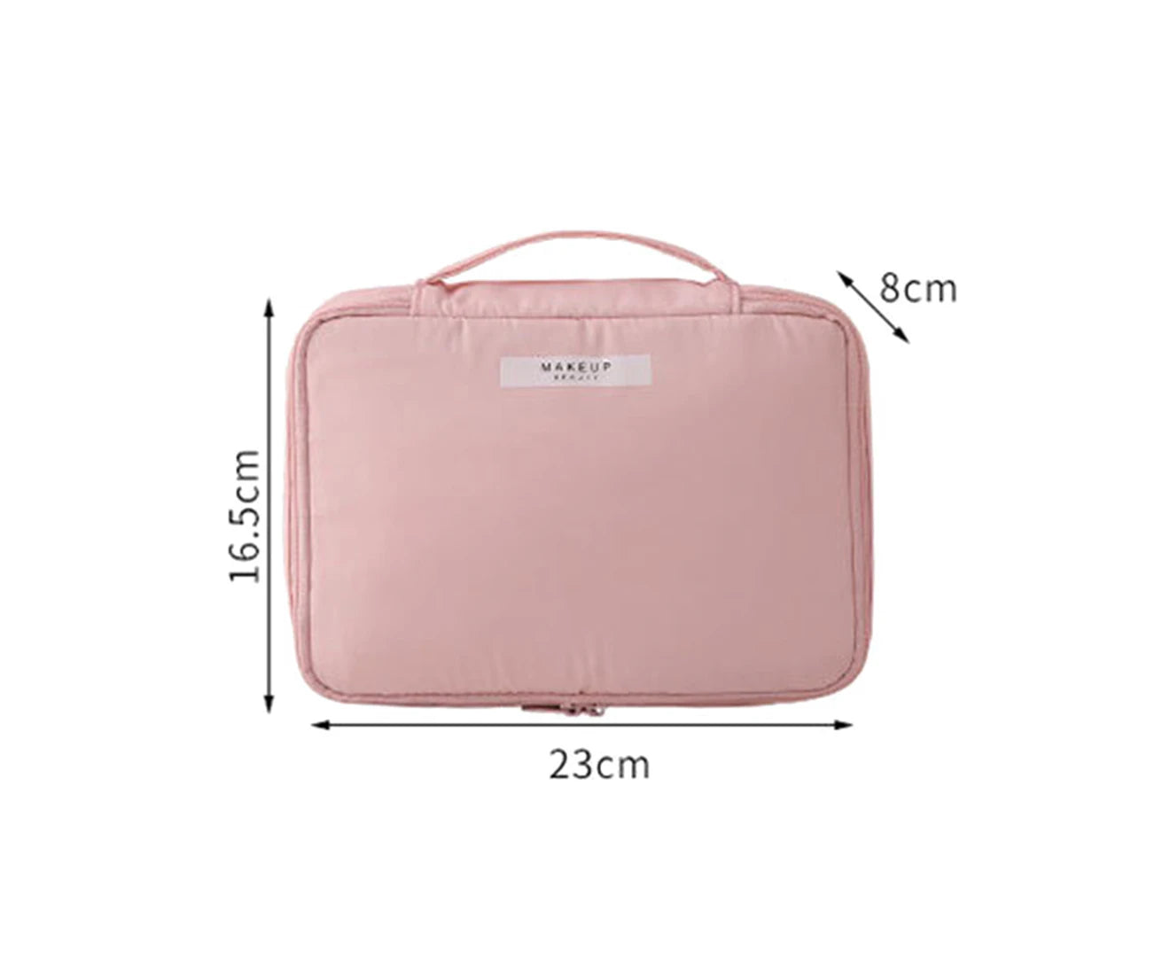 Makeup Bag Cosmetic Case Cosmetic Bag Cosmetic Organizer Makeup Brushes Organizer-Pink