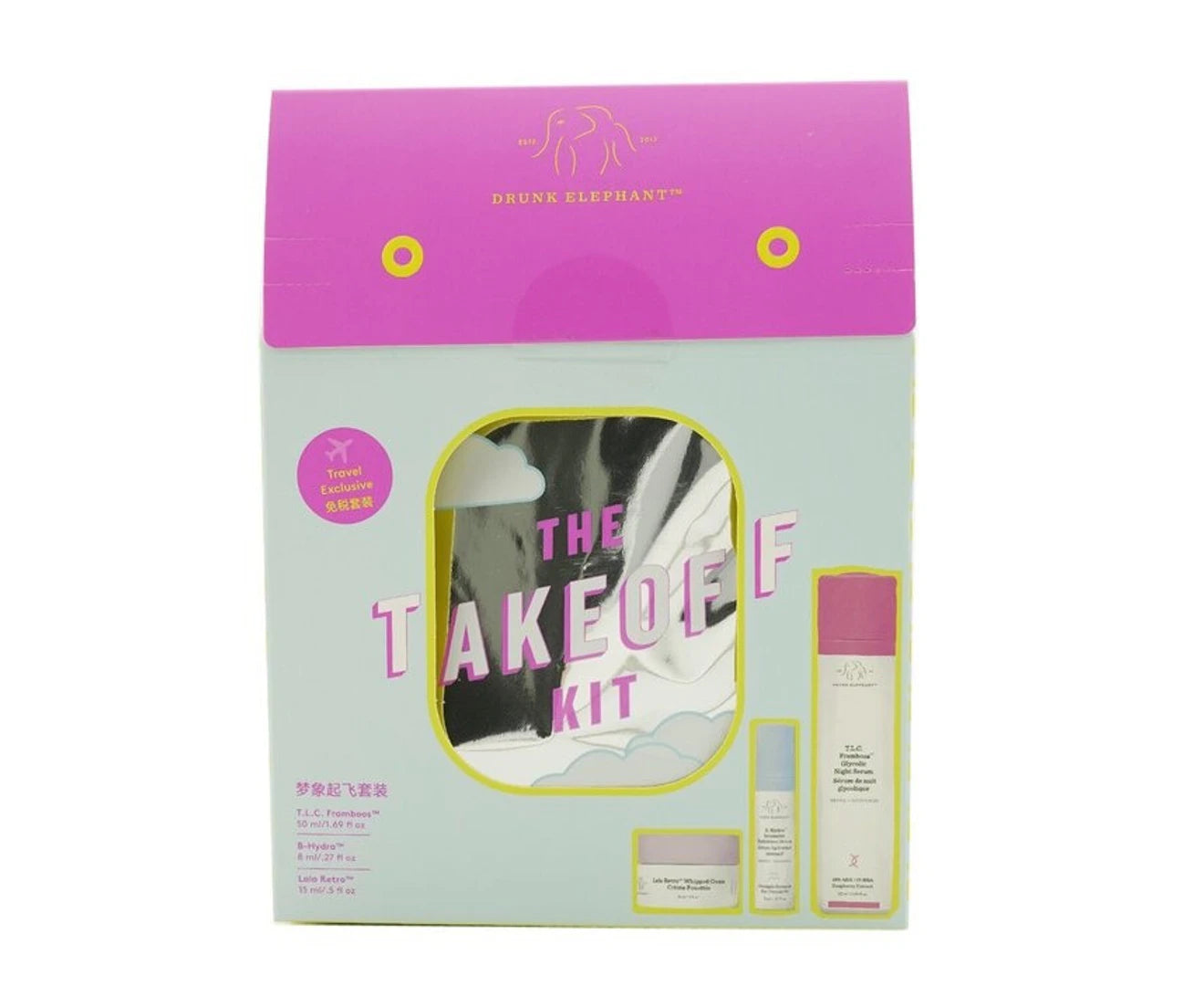 the Takeoff Kit: T.L.C Framboos Night Serum 50Ml+ Bhydra Serum 8Ml+ Lala Retro Whipped Cream 15Ml 3Pcs