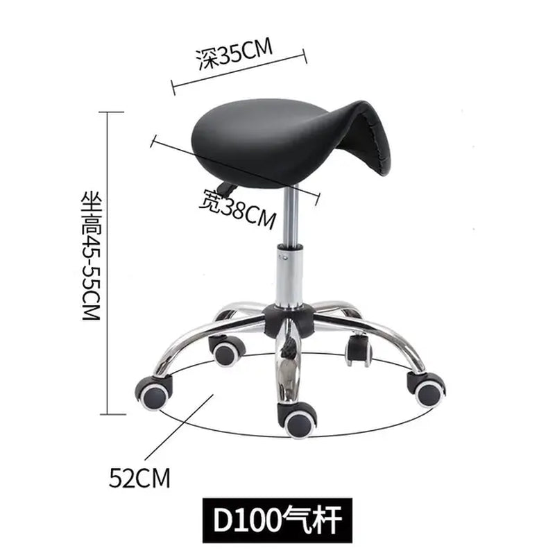 NEW Massage Pedicure Chair Rotatable Height Adjustable Stool Saddle Leather Upholstery Spa Tattoo Beauty Facial Massage Chairs