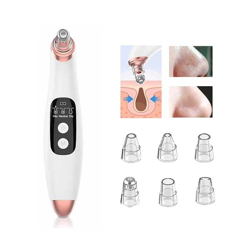 Blackhead Remover Pore Vacuum Face Cleaner Electric Pimple Black Head Removal USB Rechargeable Water Cycle Facial Cleaning Tools