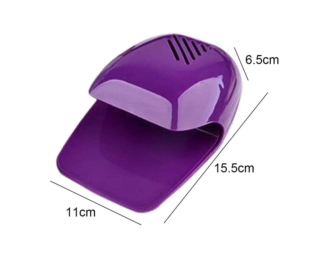 Nail Fan Dryer for Regular Nail Polish, Portable Nail Dryer Nail Art Polish Machine Quick Dry Nail Polish Gel Nail Dryer Blower - Purple