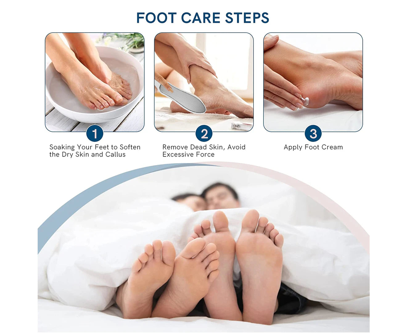 Foot Filer Dead Skin,, Foot Rasp for Cracked Heel and Foot Corn Removal, Portable Foot Care Tool