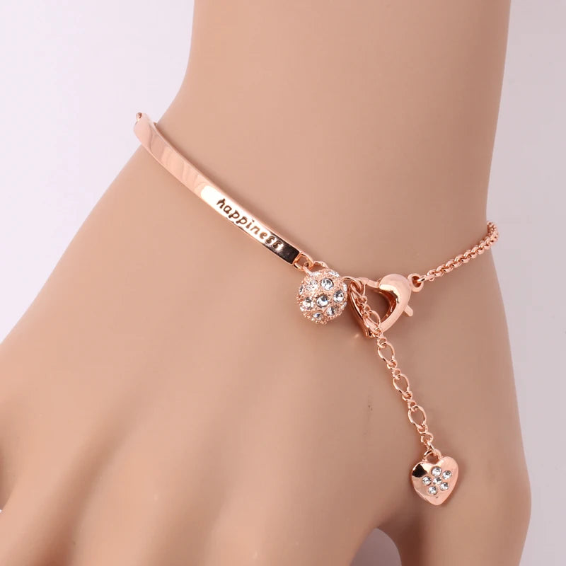 2019 New Year Special Rose Gold Women's Chain Bracelet