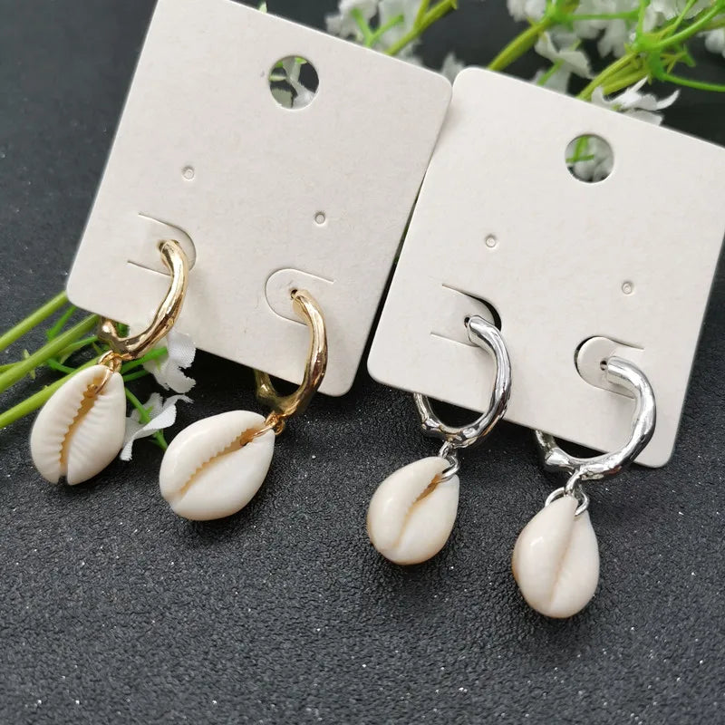 JCYMONG New 13 Model Sea Shell Earrings For Women Bohemain Ocean