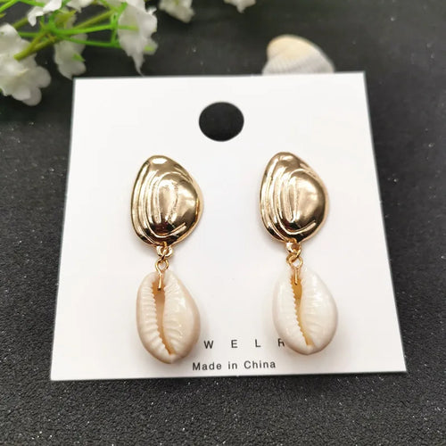 JCYMONG New 13 Model Sea Shell Earrings For Women Bohemain Ocean