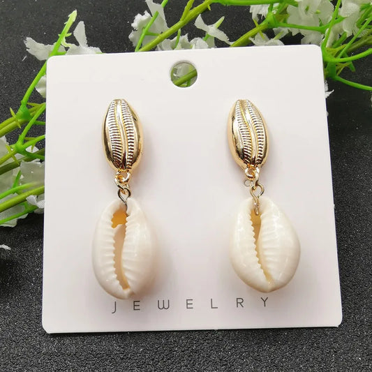 JCYMONG New 13 Model Sea Shell Earrings For Women Bohemain Ocean