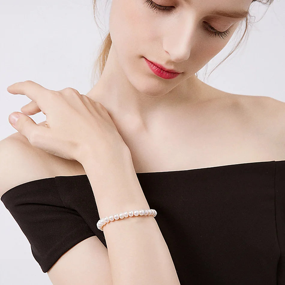 High Quality Natural Freshwater Pearl Bracelets gift For Women Amazing