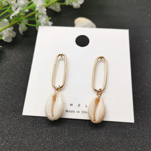 JCYMONG New 13 Model Sea Shell Earrings For Women Bohemain Ocean