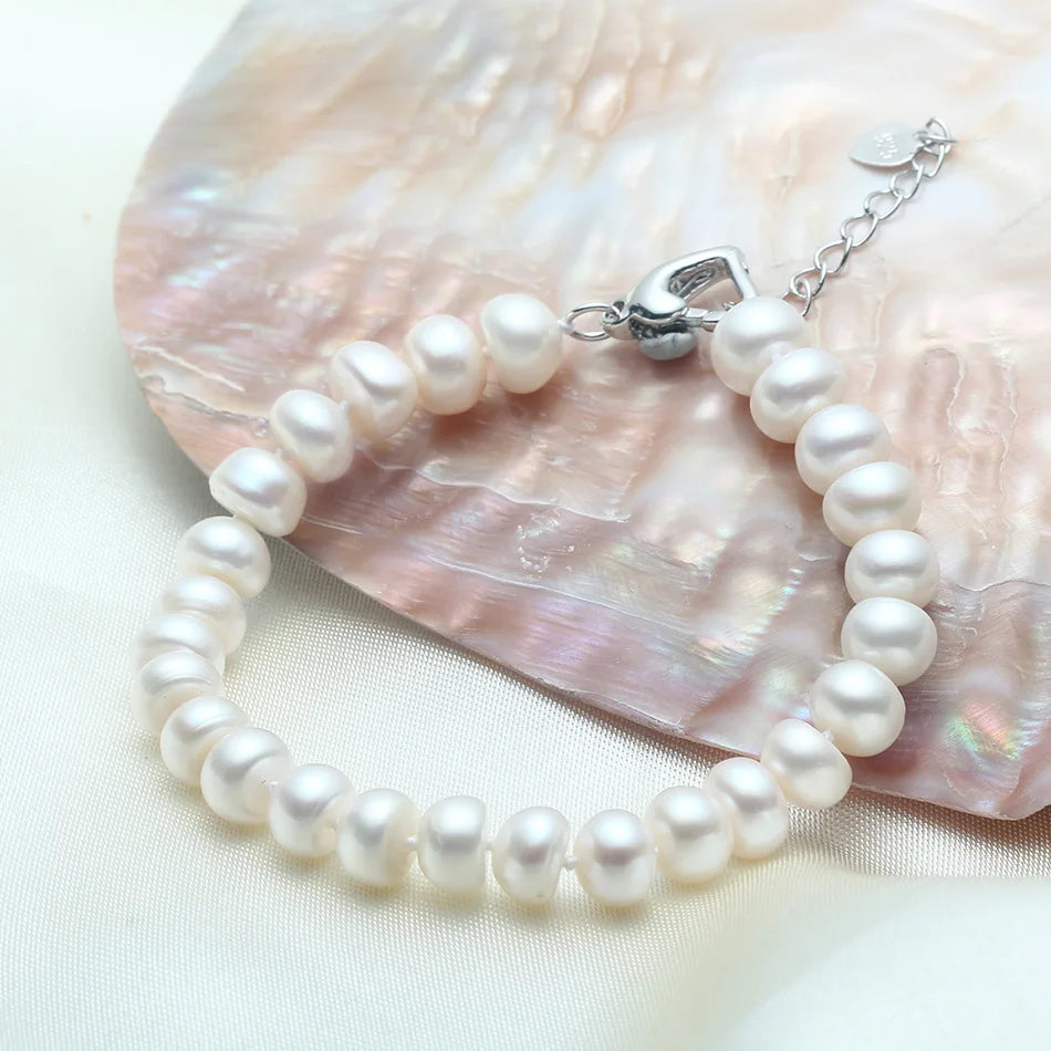 High Quality Natural Freshwater Pearl Bracelets gift For Women Amazing