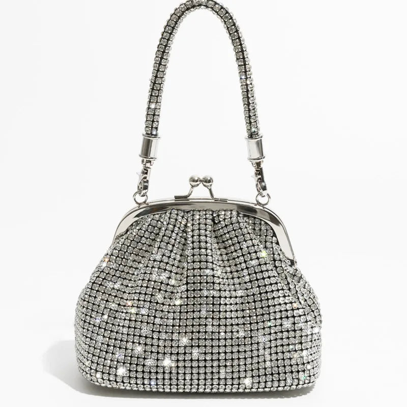 2023 Fashion Rhinestone Evening Tote Bag Women Bling Diamond Handbags