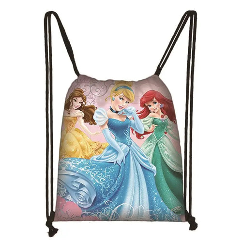 New Snow White Princess Cinderella Drawstring Boy Girl Bags Women