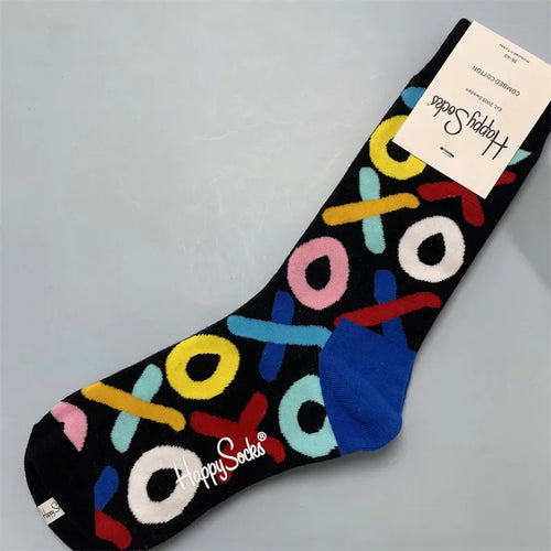 Happy Socks Women Crew Socks Cotton Novelty Gift One Size Fit Most