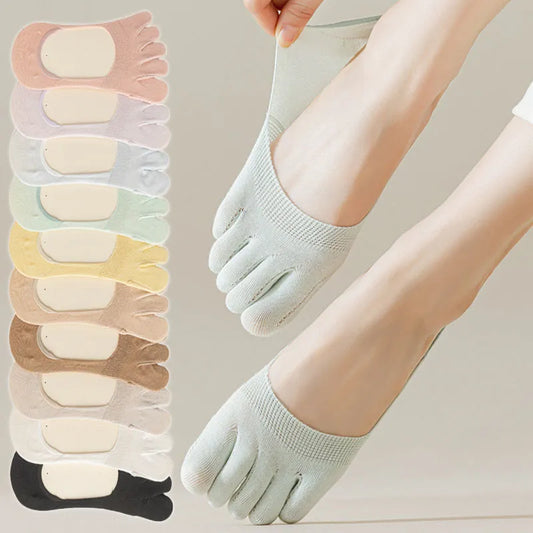 Women Toe Socks Fashion Breathable Summer Ultrathin Five-finger Sock