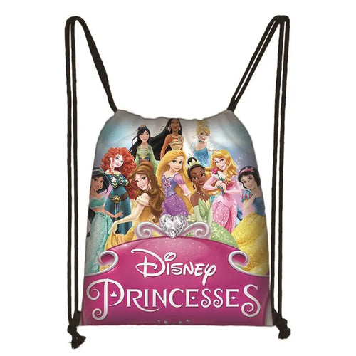 New Snow White Princess Cinderella Drawstring Boy Girl Bags Women