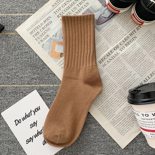 Loose Socks Korean Fashion Japanese Style Women Classic Solid Color