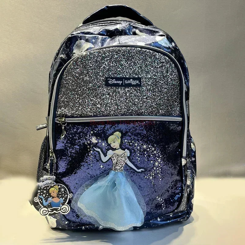 Genuine Australian Smiggle Disney Dark Blue Cinderella Backpack,