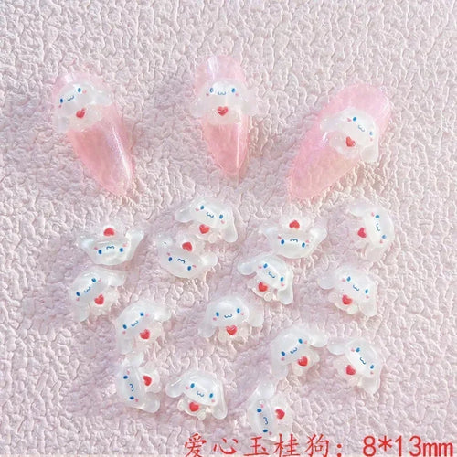 70 Pieces of Sanrio New Nail Rhinestones Hello Kitty Kawaii Cartoon