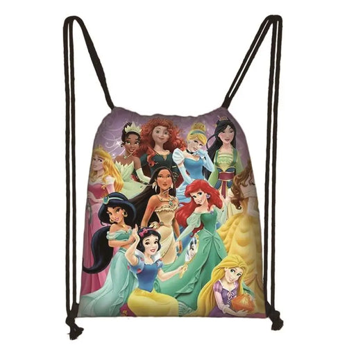 New Snow White Princess Cinderella Drawstring Boy Girl Bags Women