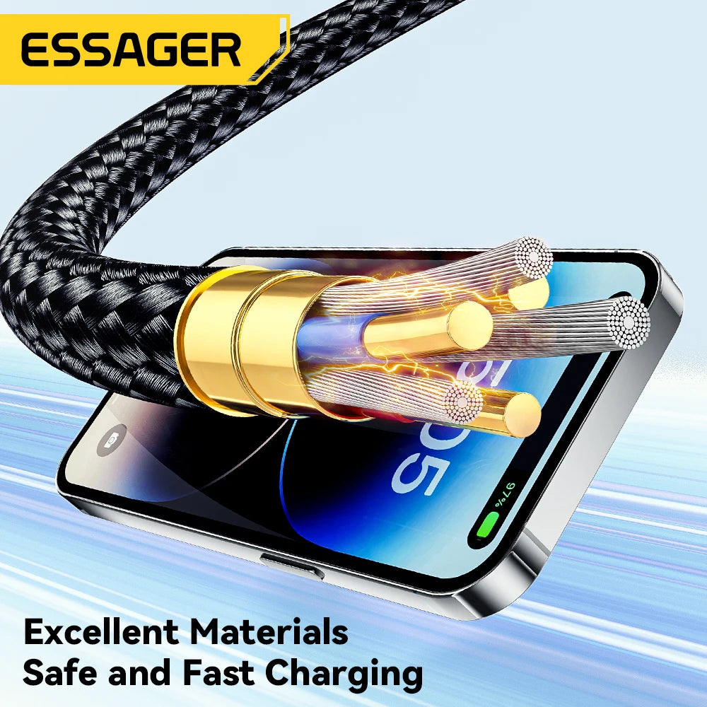 Essager USB C Cable For iPhone 14 13 12 11 Pro Max Xs 8 Plus iPad