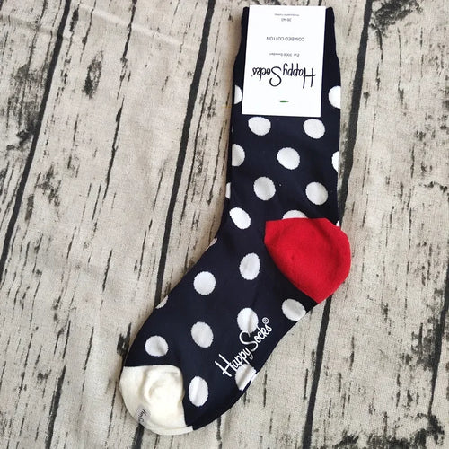 Happy Socks Women Crew Socks Cotton Novelty Gift One Size Fit Most