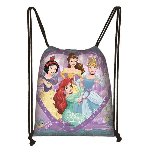 New Snow White Princess Cinderella Drawstring Boy Girl Bags Women