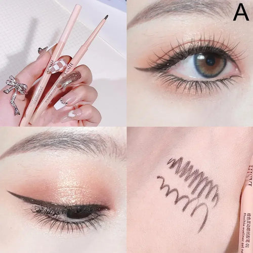 Gel Eyeliner Pen Cosmetics Waterproof Smooth Ultra-slim Eyeliner Gel