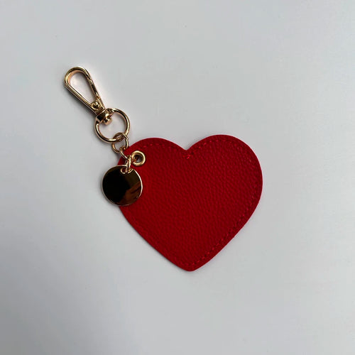 Heart-shaped PU Leather Key Chains for Women Cute Love Keyring